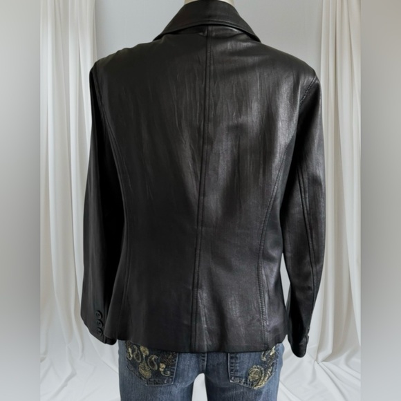💎💟Danier Black Leather Jacket - Picture 3 of 16